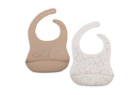 Bib Silicone - Elephant Tales - 2 Pack