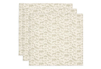 Cloth Muslin 70x70cm - Animals - 3 Pack