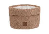 Changing Table Basket - Check Knit